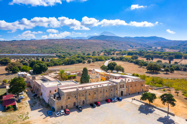 istock Arcadi monastery on Crete island, Greece. 1442306362