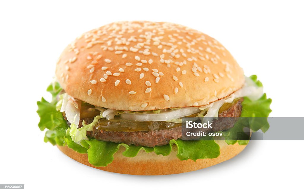 burger (isoliert - Lizenzfrei Blatt - Pflanzenbestandteile Stock-Foto