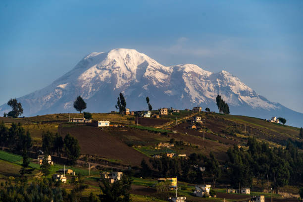 Chimborazo volcano, the closest volcano to the sun