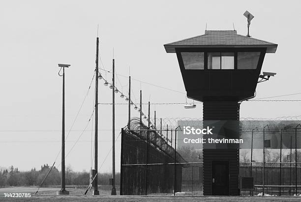 Prison Guard Tower Stock Photo - Download Image Now - Prison, Tower, Watch - Timepiece