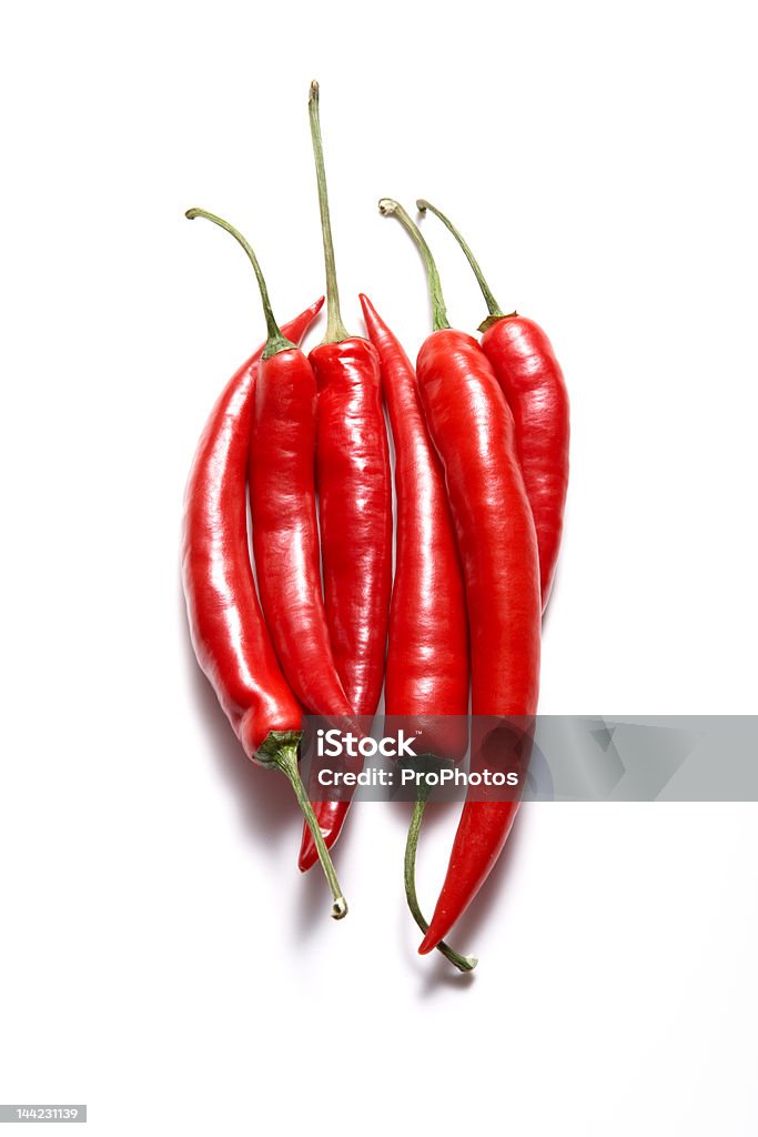 red chilli pepper isolated Vegetable Concept, sharp Cayenne Powder Stock Photo