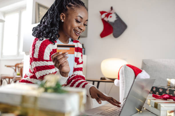 istock Online Christmas shopping 1442311553