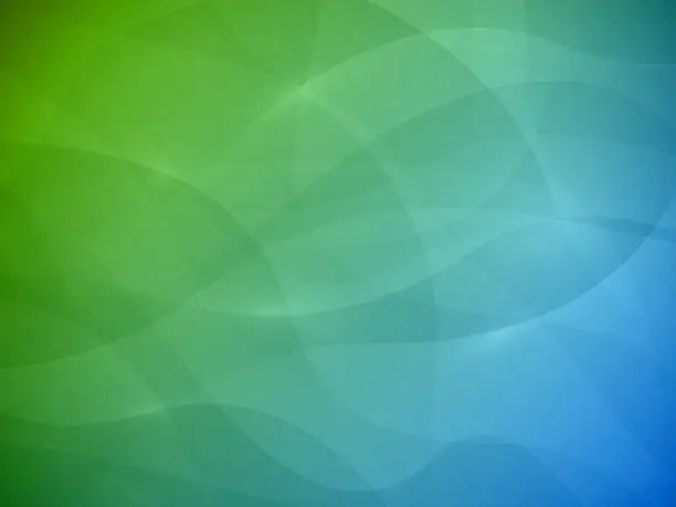 Vector illustration of Abstract green and blue background
