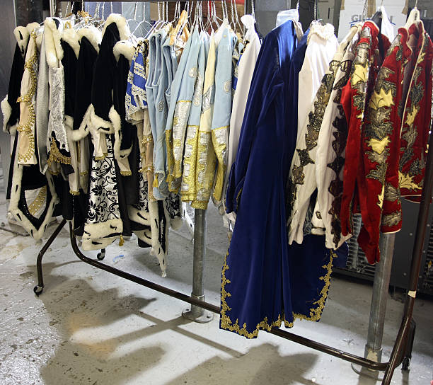 Costume rail Rail of theatre costumes costume stock pictures, royalty-free photos & images
