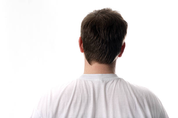 Husband Young man against a white background back of head photos stock pictures, royalty-free photos & images