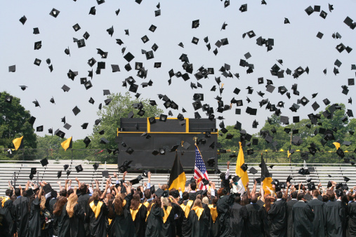 Graduation day photo with absolutely no recognizable faces