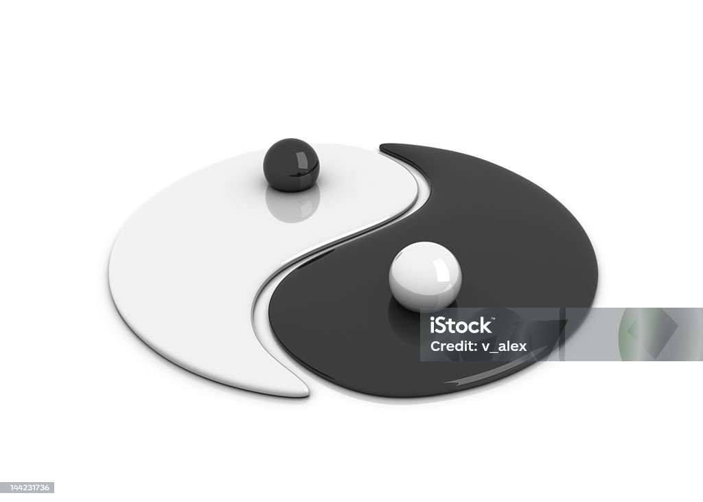 "Yin e Yang" accesso - Foto stock royalty-free di Accordo d'intesa