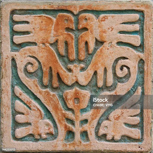 Decoración De Pared Foto de stock y más banco de imágenes de Azteca - Azteca, Grupo de objetos, Cultura de indios norteamericanos
