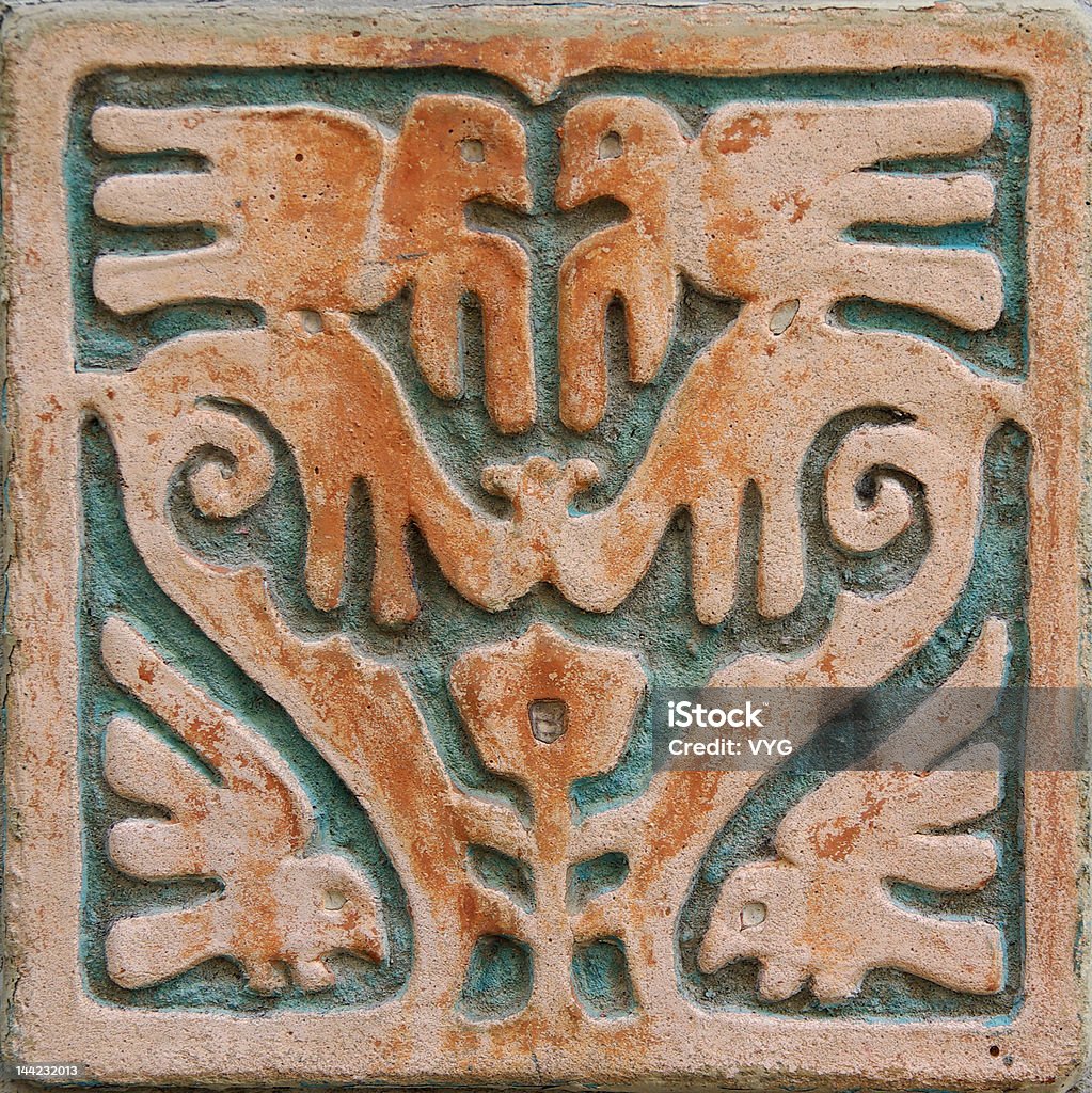 Стены украшения - Стоковые фото Цивилизация ацтеков роялти-фри