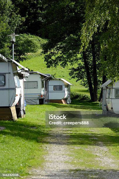 Campsite Stock Photo - Download Image Now - Camper Trailer, Community, Vacations