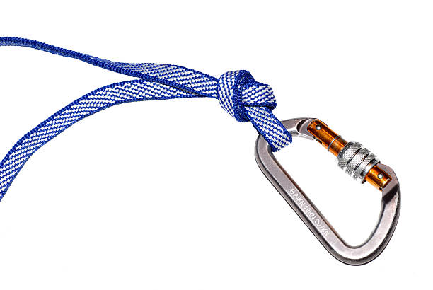 istock carabiner with a draw 144232161