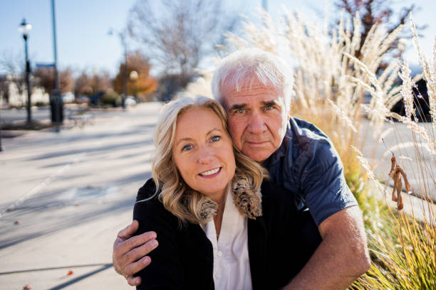 istock Mature White Couple Authentic Portrait 1442322542