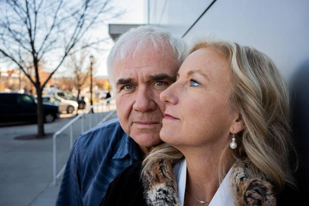 istock Mature White Couple Authentic Portrait 1442322568