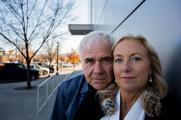 istock Mature White Couple Authentic Portrait 1442322754