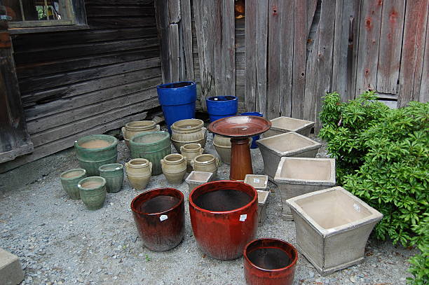 Pots for Sale stock photo