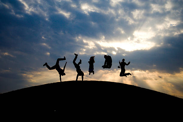 istock Figures of peoples jumping #4 144232523
