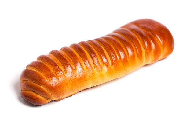 istock Isolated delicious fresh bread sweet roll on a white background 1442330231