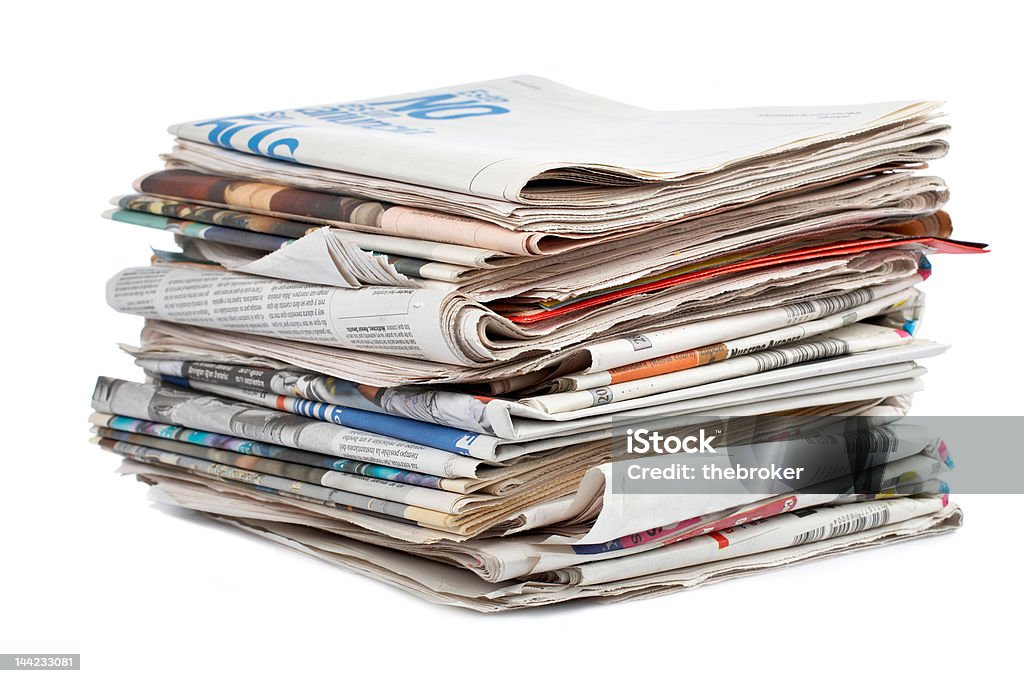 Newpapers - Foto stock royalty-free di Catasta