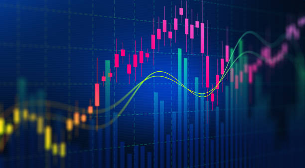 istock Financial static analysis. Online trading and Investment growth chart. 1442334668