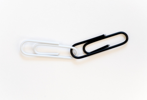 clip, paper clips, black and white, office, office supplies, connection, work, administrative, organization