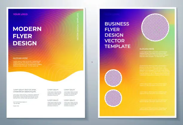 Vector illustration of Tri fold Brochure Mock up Background abstract business Leaflet Flyer vector design presentation layout a4 size