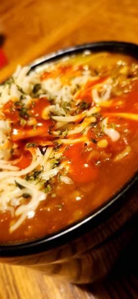 istock Homemade Vegetable and Mozzarella Cheese Soup 1442348228