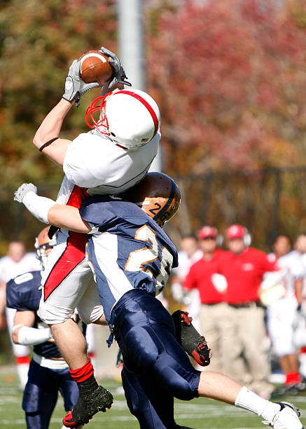 Determined receiver getting horizontal.