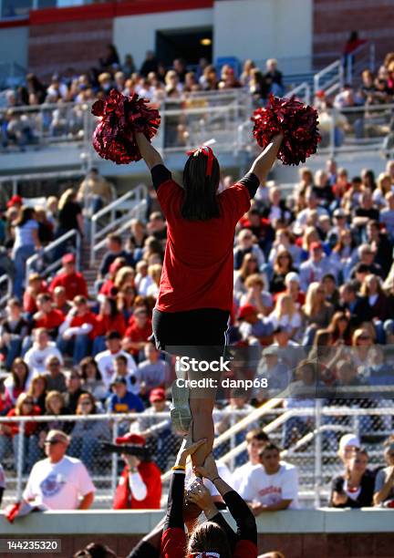 Autumn Football Cheerleader Stock Photo - Download Image Now - Cheerleader, University, Sport