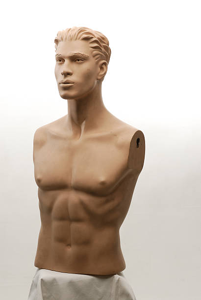 istock Man's Body Mannequin Handless against white background 144235449