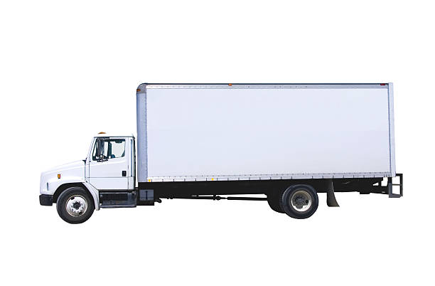 istock White Delivery Truck isolated 144235605