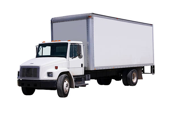 istock White Delivery Truck isolaated 144235612