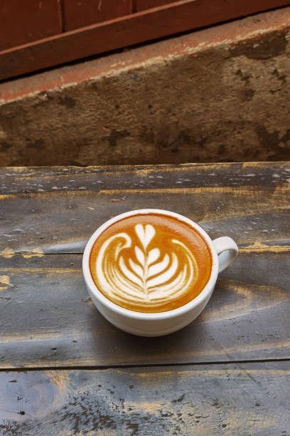 istock a cup of latte art coffee 1442369628
