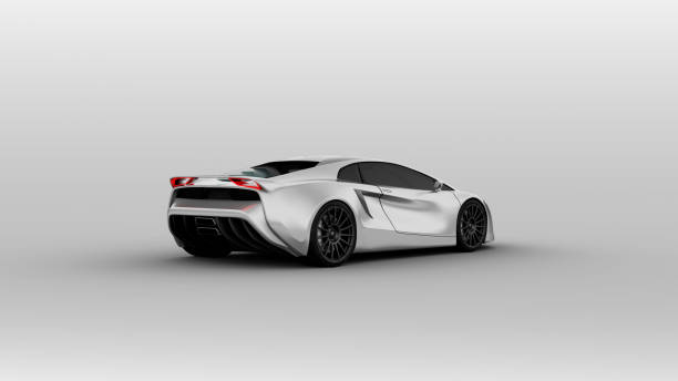 istock gray sportscar rear view isolated on white 1442372908