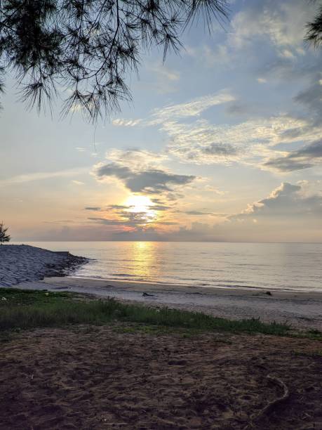 istock Morning at Gulf Folding Beach, Dungun. 1442380995