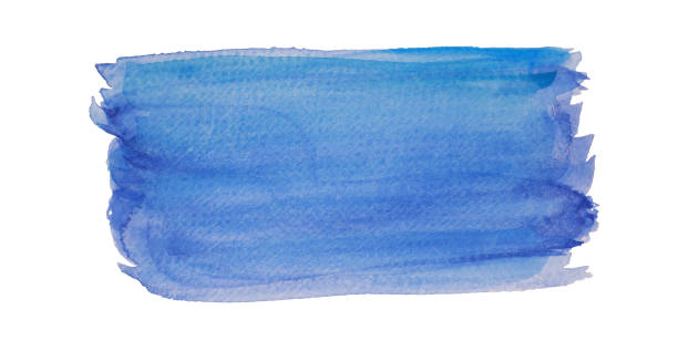 istock abstract blue water color hand painted background, with copy space 1442381638