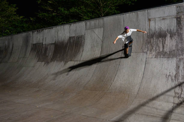 istock Young Man Skateboarding in Skatepark 1442385159