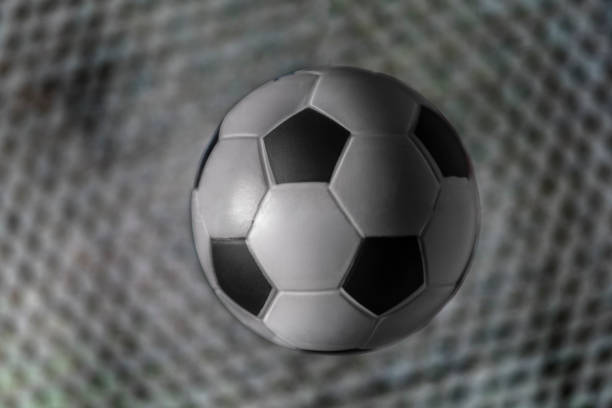 istock Soccer ball on a blurred background 1442385261