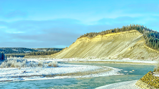The Tazlina River is displaying its winter beauty in Interior Alaska