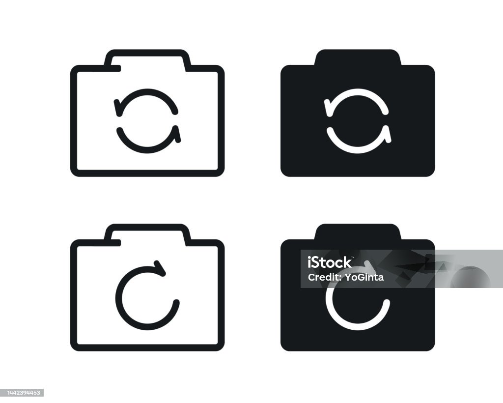 Camera Rotate Switch Illustration Vector Stock Illustration - Download ...