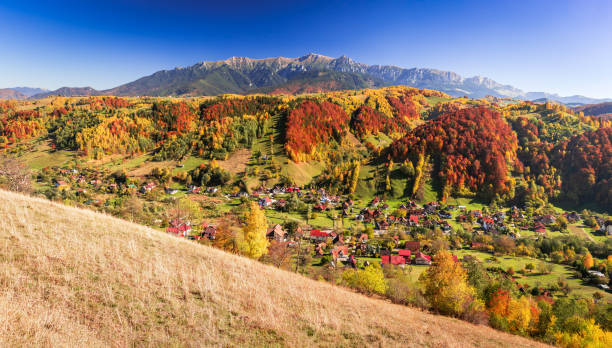 istock Carpathian Mountains, Romania. Autumn landscape with october colors, Bucegi 1442400415