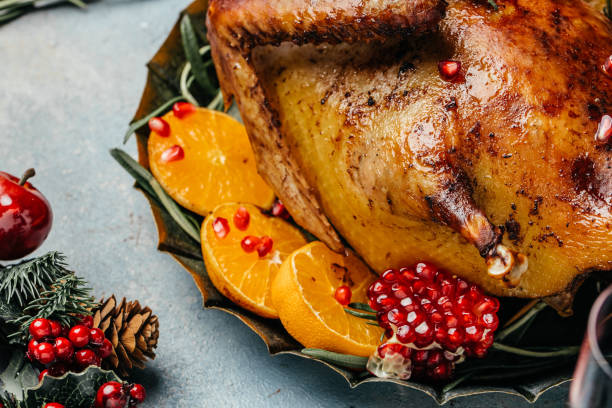 istock Duck roasted with rosemary and oranges for the Holidays 1442401136