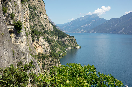 A beautiful view of ''Parco dell'Alto Garda Bresciano'' Tremosine, Italy