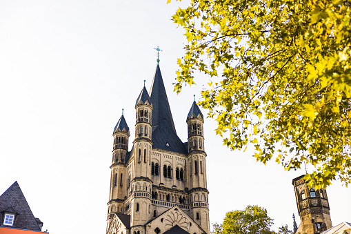 The Great Saint Martin Church - a Romanesque Catholic church in Cologne, Germany
