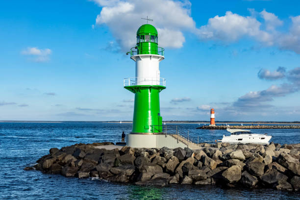 istock Westmore lighthouse in Warnemunde near Rostock, Germany 1442408279
