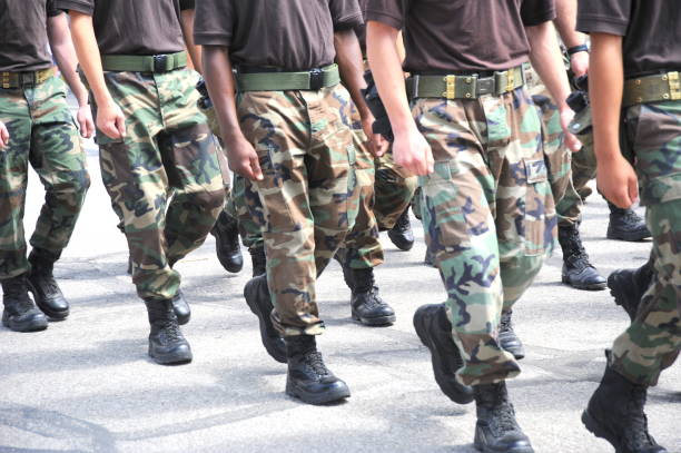 istock USA army marching band in a parade 1442410723