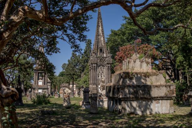 belen cemetery of guadalajara Belen cemetery tombs in day of the dead in Guadalajara Jalisco Mexico, pantheon santa paula, halloween concept all hallows by the tower stock pictures, royalty-free photos & images