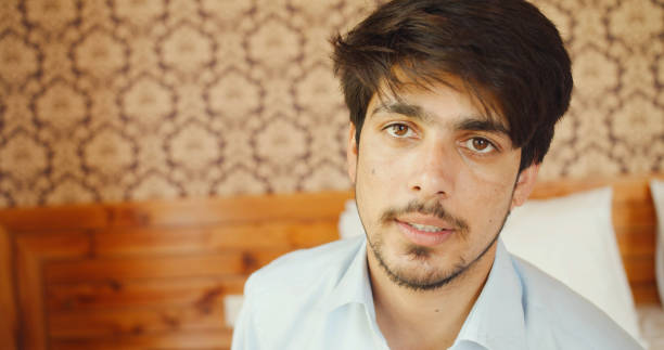 istock Indian man with beard at home 1442412517