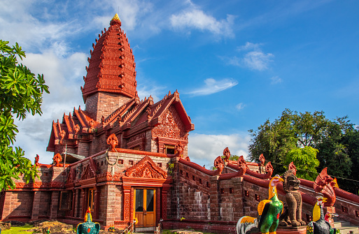 the Thai Temple Wat Phrai Phatthana in Sisaket Thailand  Southeast Asia