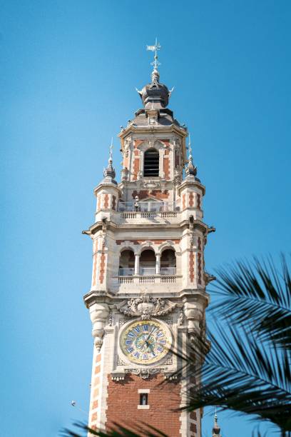 istock Ancient Beffroi de Lille tower against the blue sky 1442418394