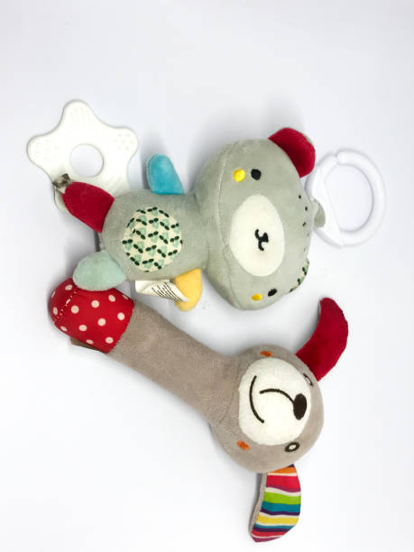 istock Toys and dolls isolated on white background 1442418836